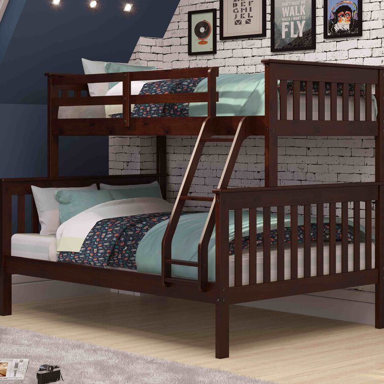 Solid wood bunk beds deals twin over full